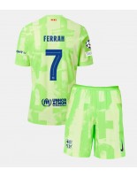 Barcelona Ferran Torres #7 Tredjedraktsett Barn 2024-25 Korte ermer (+ bukser)